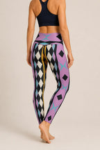 Modern Harlequin High-Rise Leggings