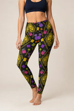 Gilded Cameo Glam High-Rise Leggings