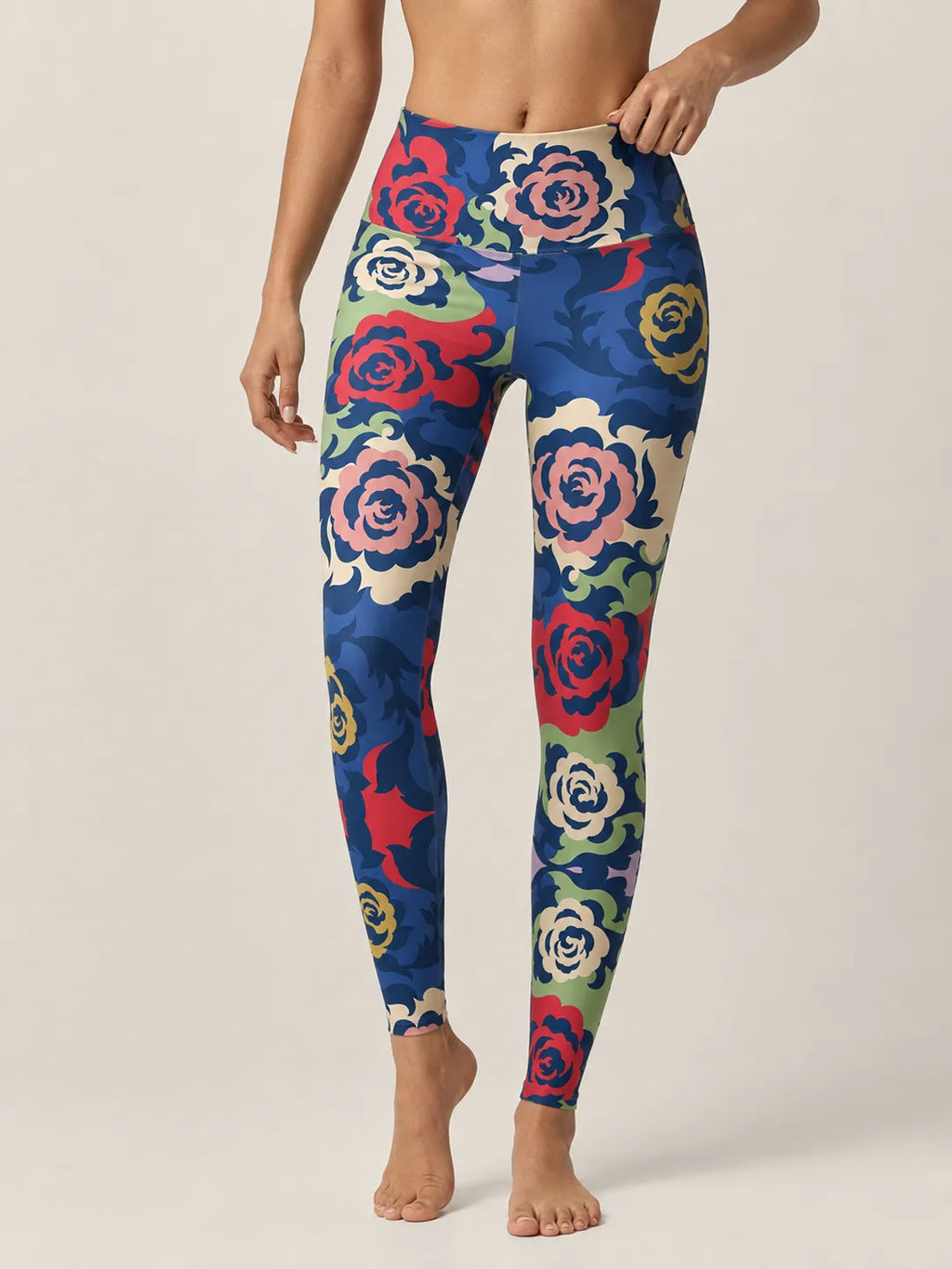 Vintage Rose Garden High-Rise Leggings