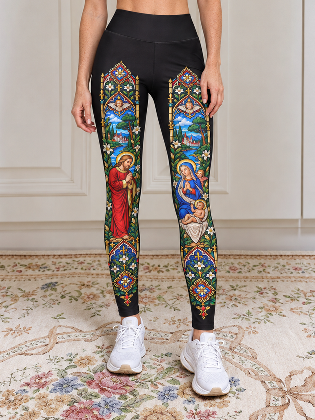 Sacred Stained Glass Sports Bra Set