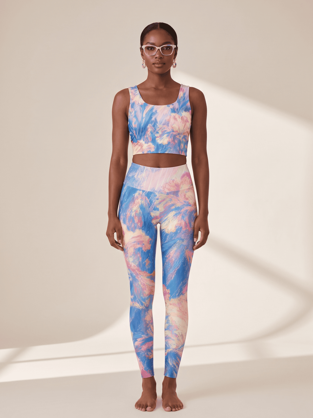 Painted Bloom Sports Bra Set