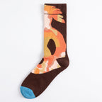 One Size Art Print Crew Socks