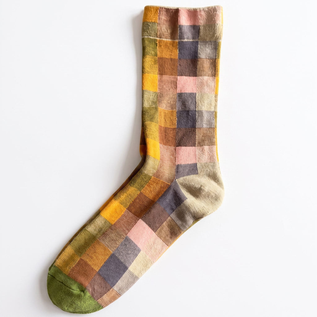 One Size Art Print Crew Socks