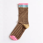 One Size Art Print Crew Socks