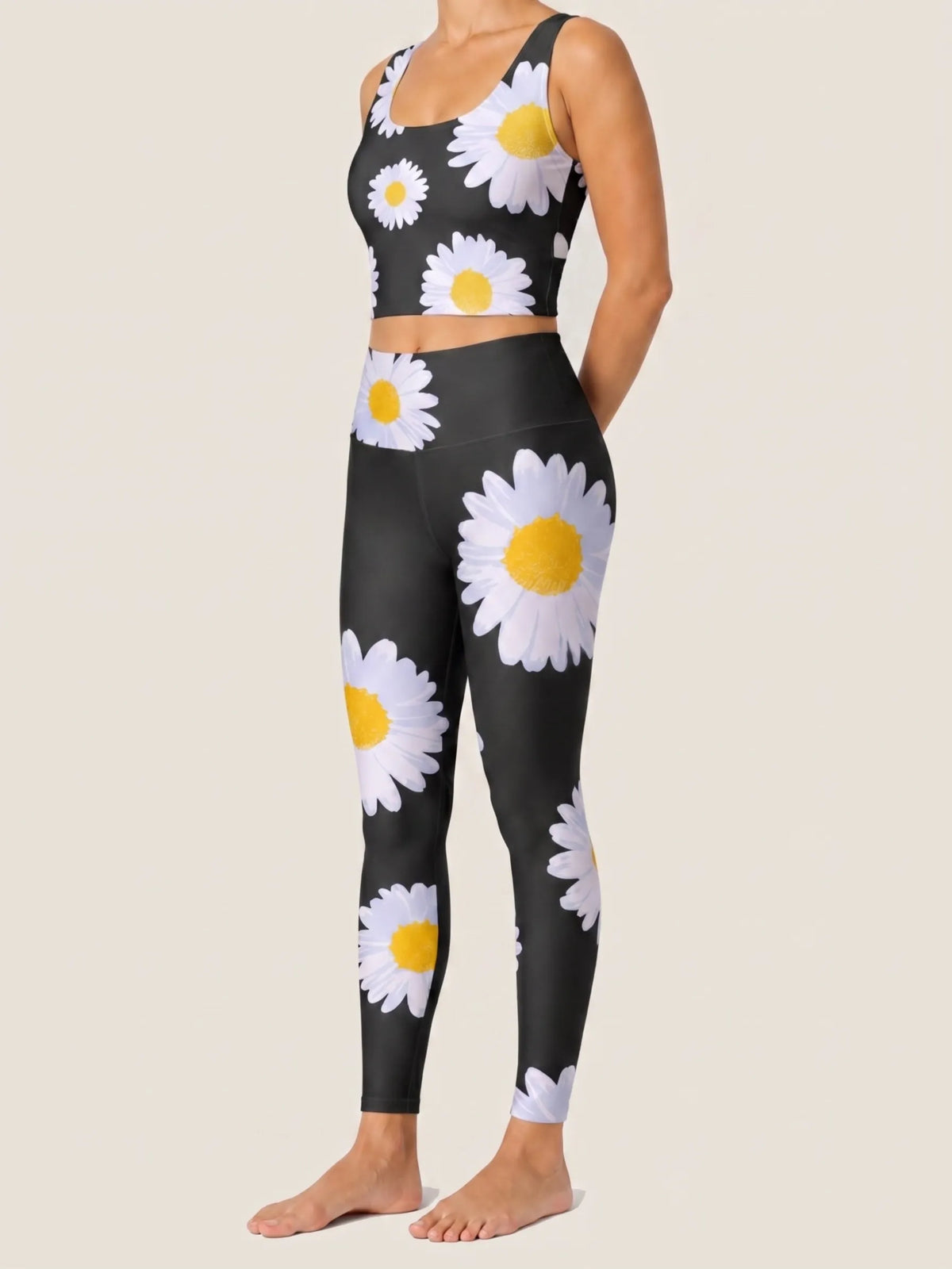 Daisy Noir Longline Sports Set