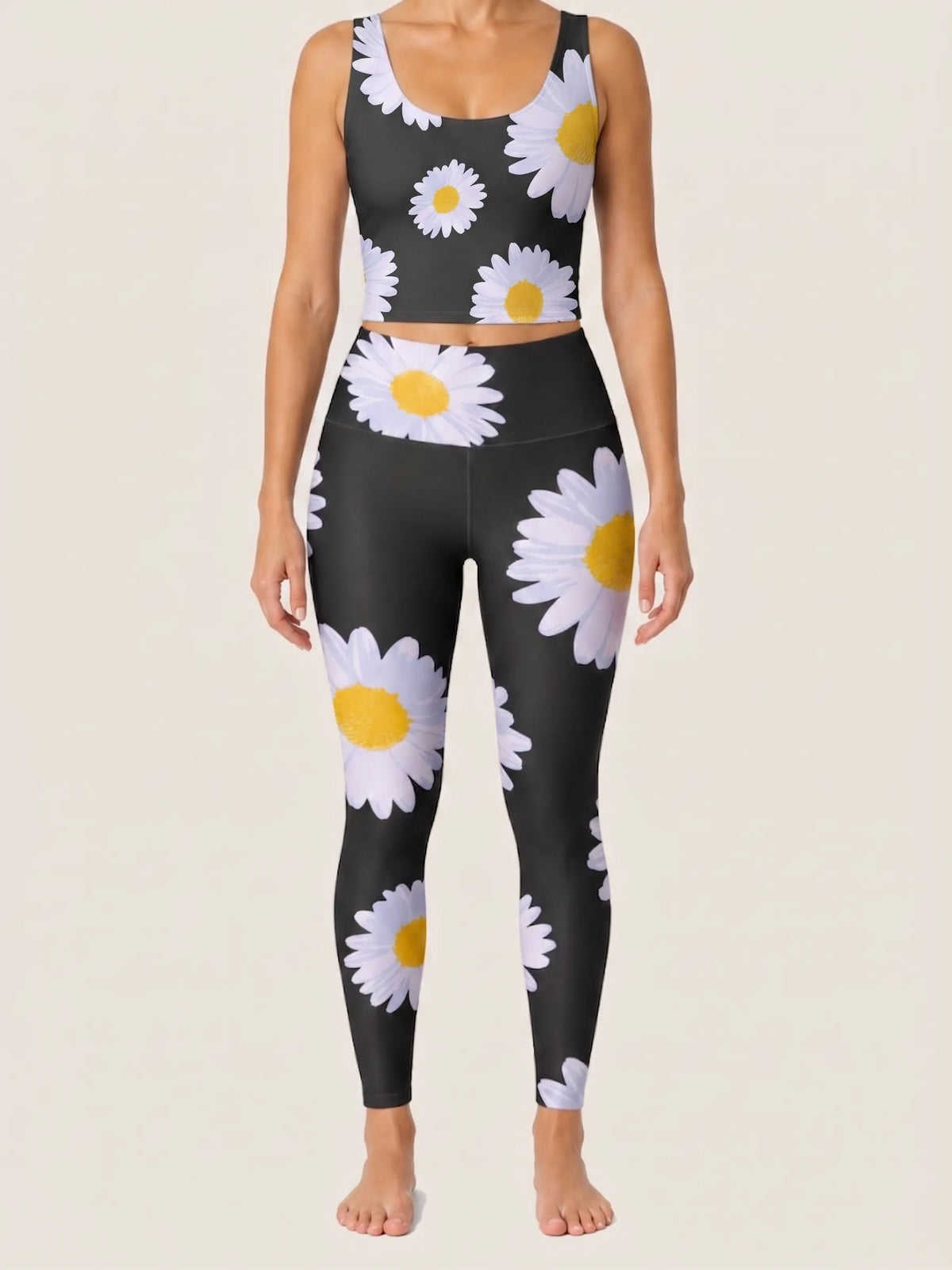 Daisy Noir Longline Sports Set