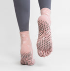 One Size Snowflake Cartoon Five-Toe Grip Crew Socks