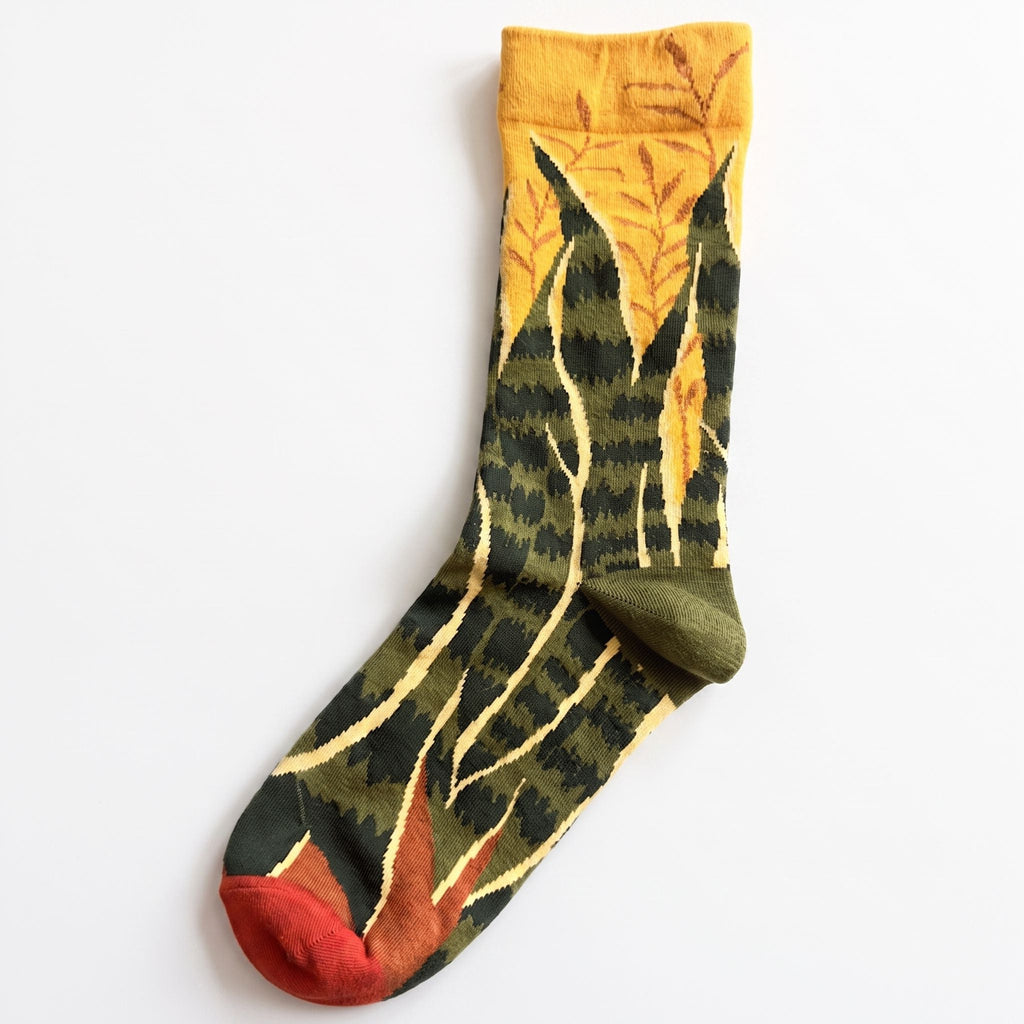 One Size Art Print Crew Socks