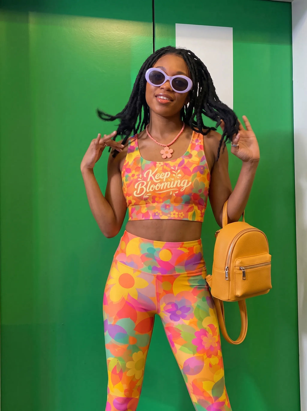 Keep Blooming Sports Bra Set