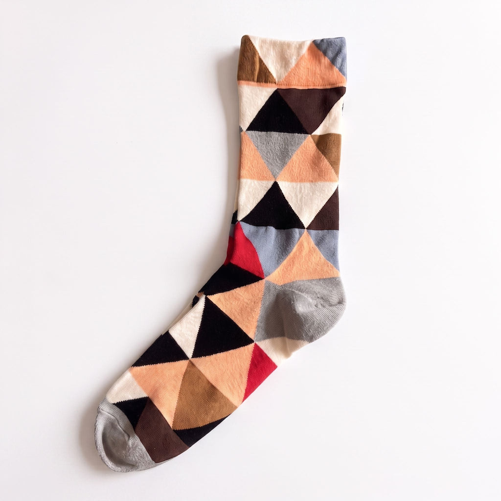 One Size Art Print Crew Socks