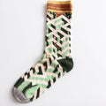 One Size Art Print Crew Socks