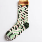 One Size Art Print Crew Socks
