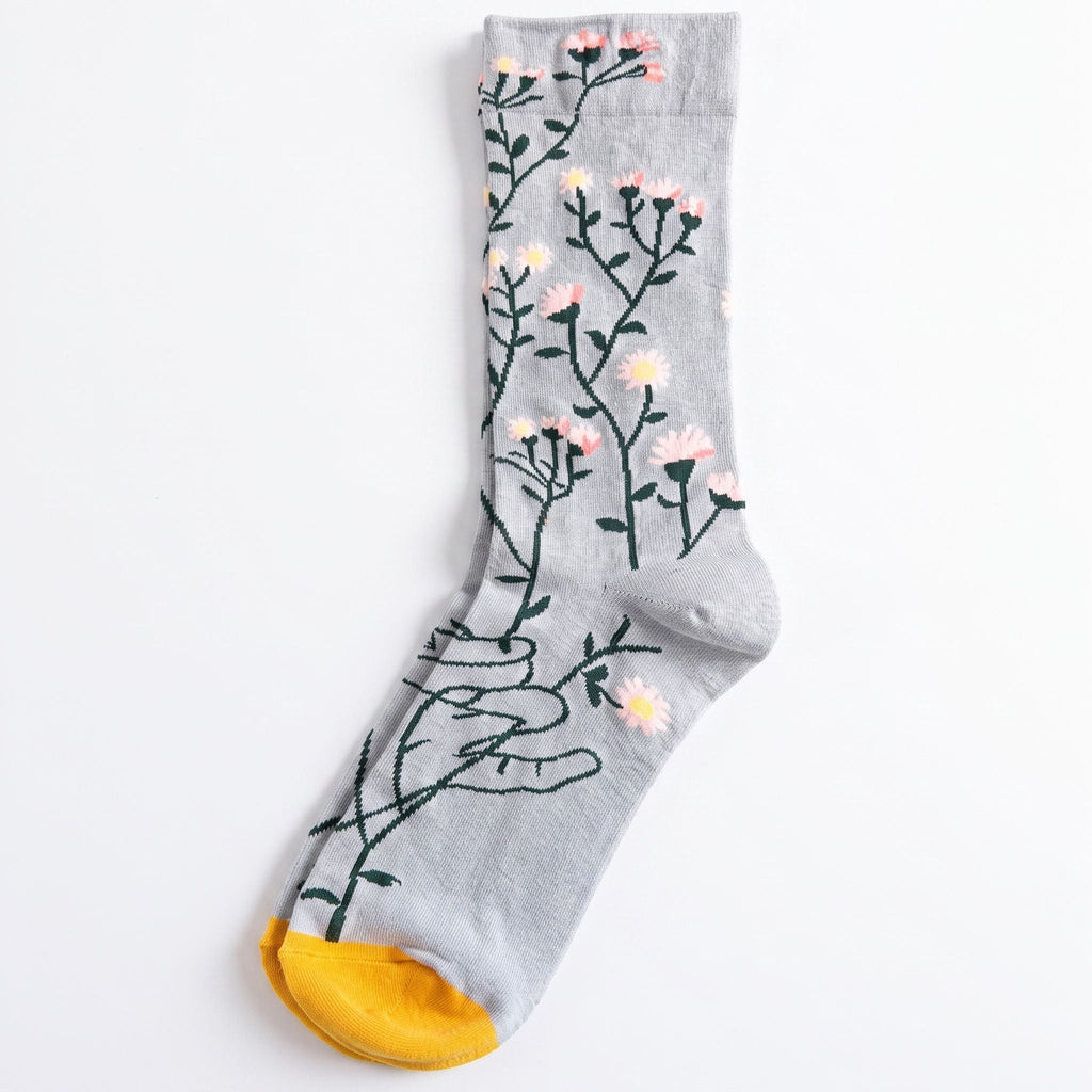 One Size Art Print Crew Socks