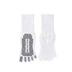 One Size Five-Toe Grip Yoga Crew Socks