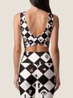 Melting Clock Wonderland Sports Bra Set