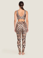 Wild Leopard Print Sports Bra Set