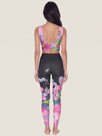 Butterfly Orchid Bloom Sports Bra Set
