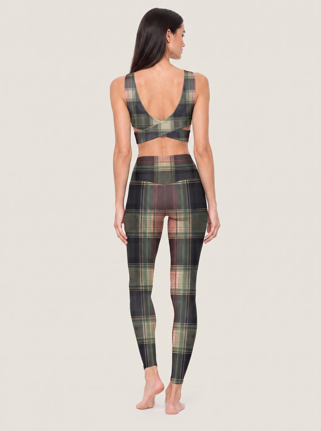 Tartan Sweetheart Sports Bra Set