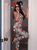 Creepy Clown Balloon Sports Bra Set