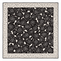 Black Rose 100% Mulberry Silk Square Scarf