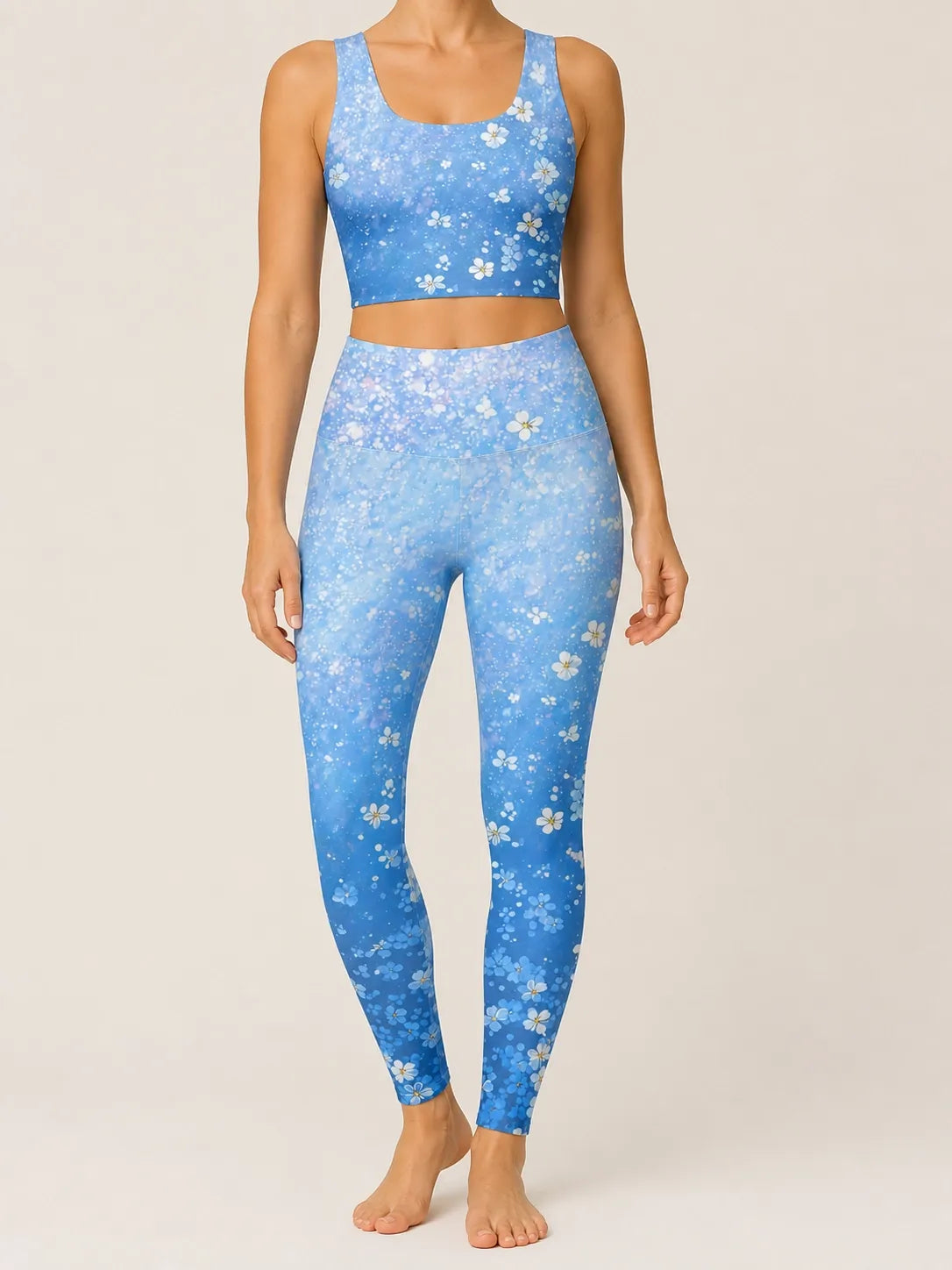Blue Blossom Longline Sports Set