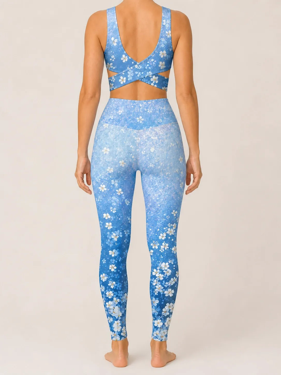 Blue Blossom Longline Sports Set