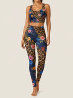 Wildflower Noir Longline Sports Bra Set