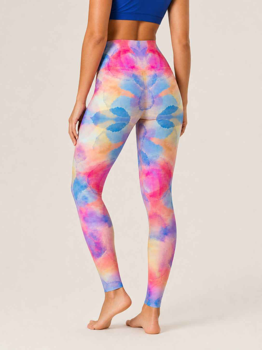Rainbow Watercolor Sculpt Leggings