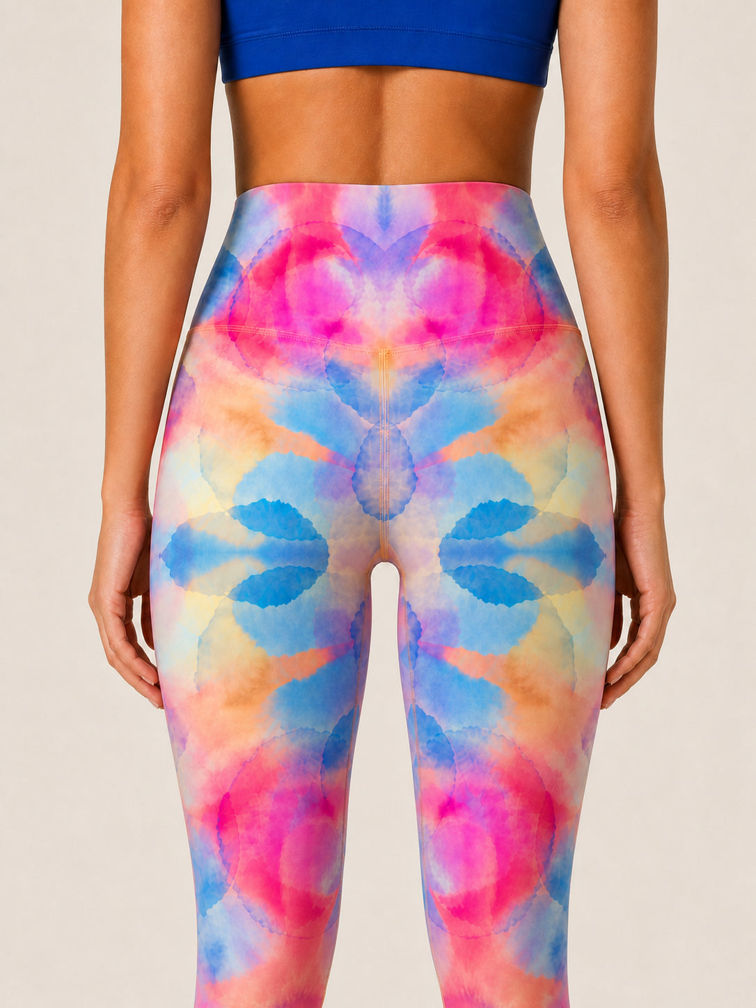 Rainbow Watercolor Sculpt Leggings