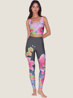 Butterfly Orchid Bloom Sports Bra Set