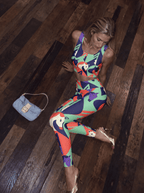 Abstract Unicorn Fantasy Sports Bra Set