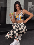 Wonderland Checkered Dream Sports Bra Set